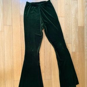Velvet Flares- Dark Green